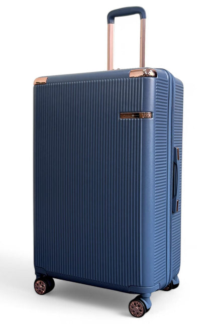 Cowra Large Hard Shell Suitcase in Navy Blue