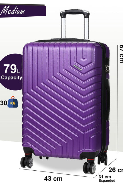 Bega Medium Hard Shell Suitcase in Purple