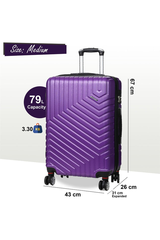 Bega Medium Hard Shell Suitcase in Purple
