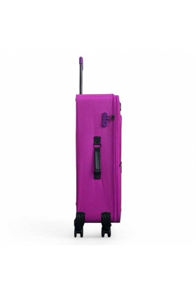 Handa Large Soft Shell Suitcase in Pink