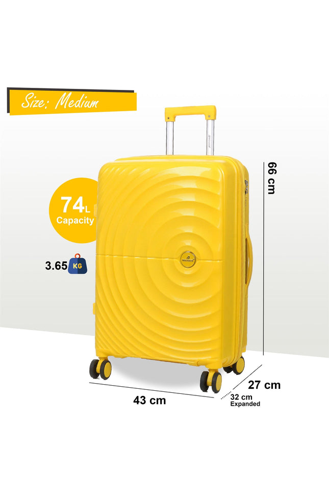 Balranald Medium Hard Shell Suitcase in Yellow