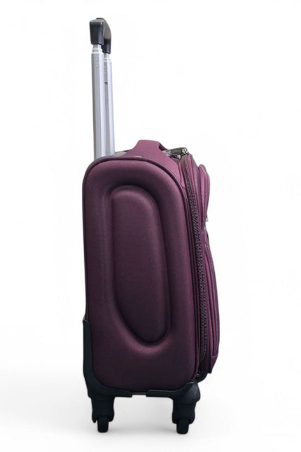 Nagoya Unserseat Soft Shell Suitcase in Purple
