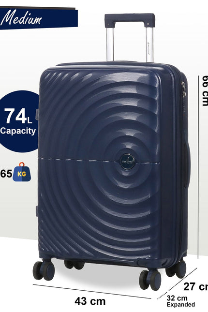 Balranald Medium Hard Shell Suitcase in Dark Blue