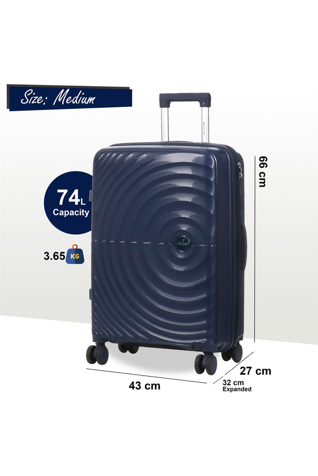 Balranald Medium Hard Shell Suitcase in Dark Blue