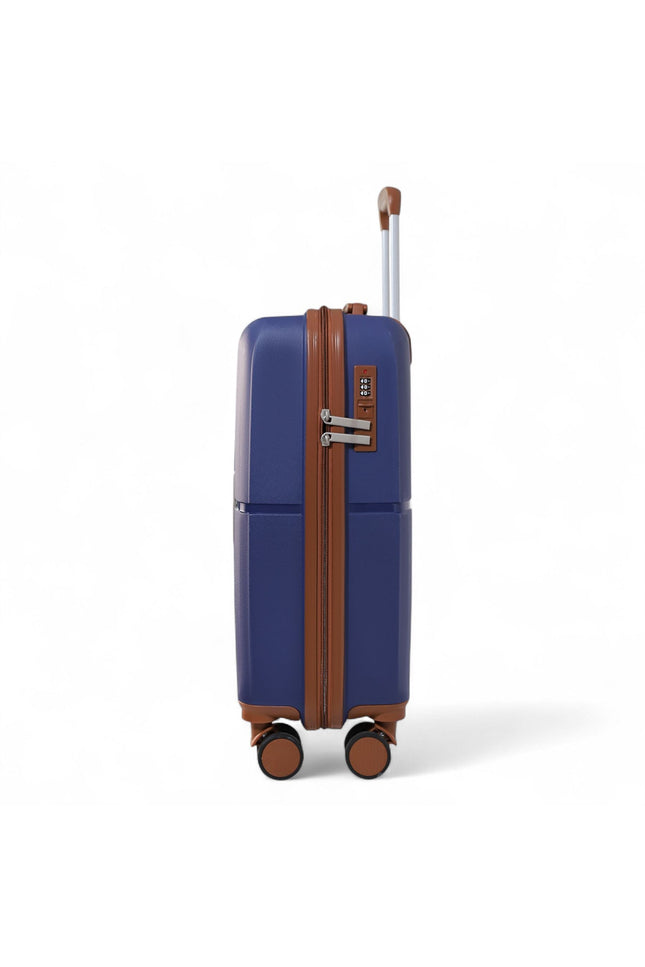 Corowa Large Hard Shell Suitcase in Teal Blue