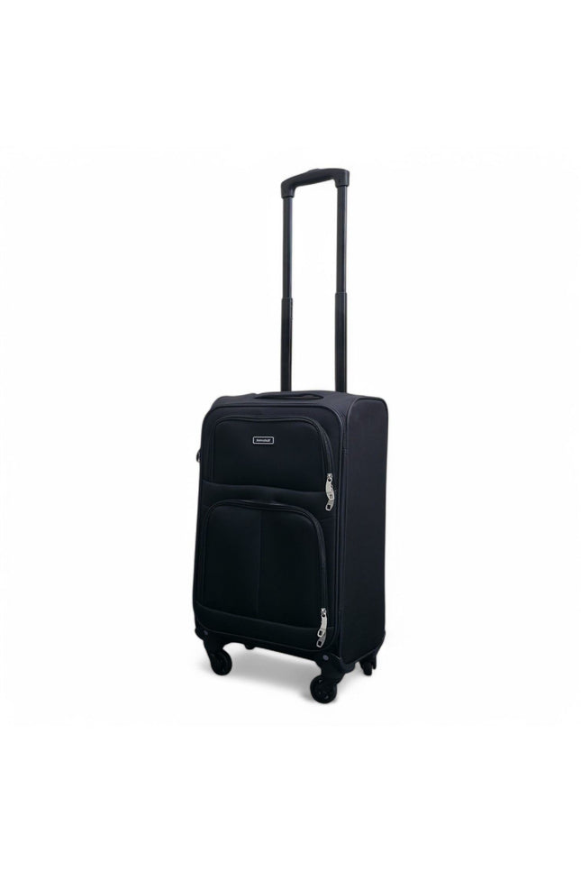 Tahara Cabin Soft Shell Suitcase in Black