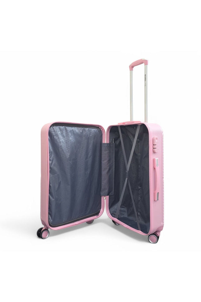 Seto Large Hard Shell Suitcase in Pink