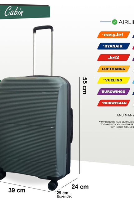 Abiko Cabin Hard Shell Suitcase in Olive