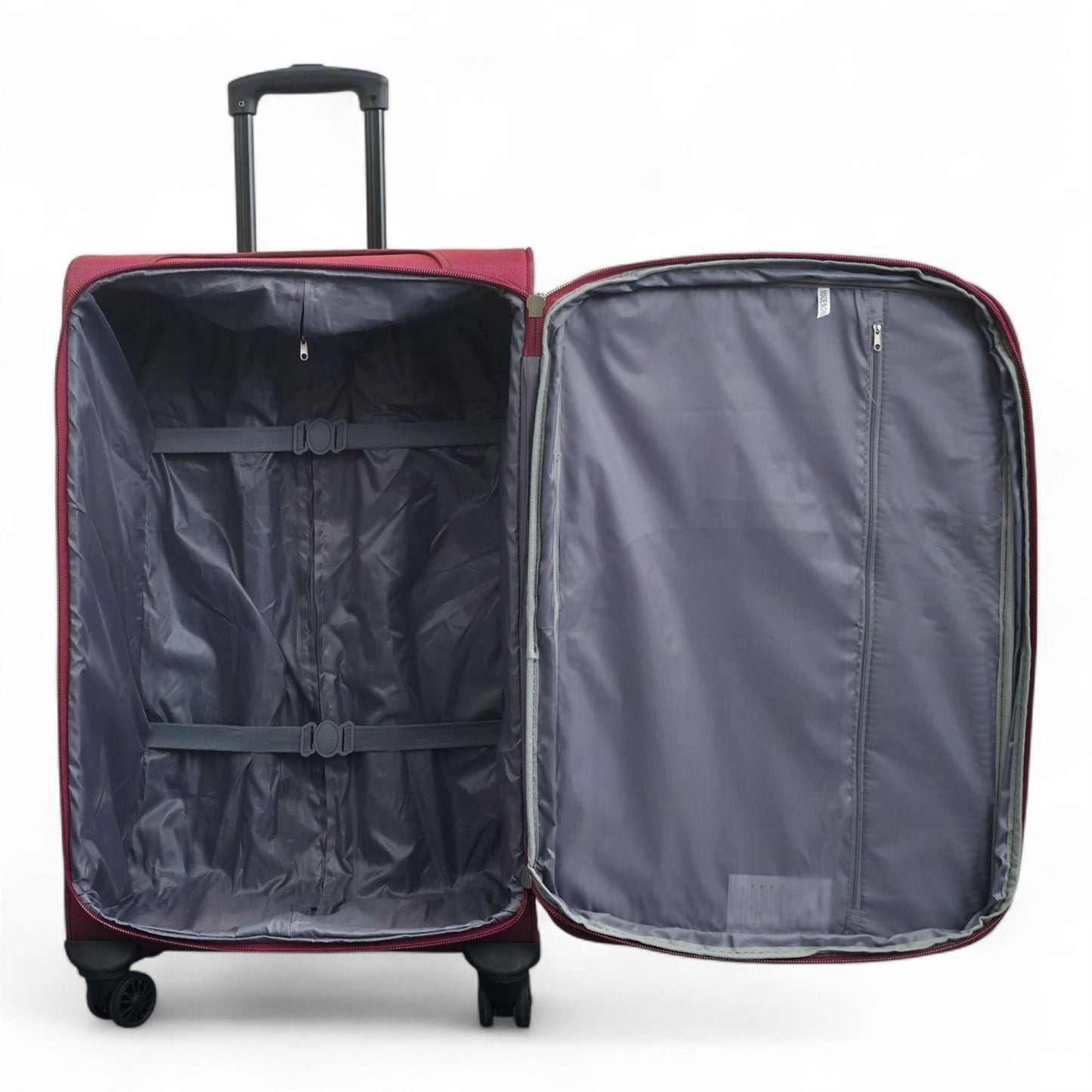 Gosford Set of 3 Soft Shell Suitcase in Burgundy Red
