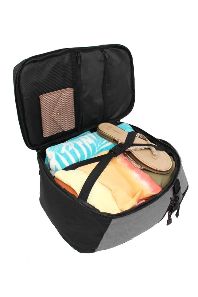 Backpack Rucksack 40x20 x25 cm Underseat Travel Cabin Bag for Ryanair, Easy Jet Grey