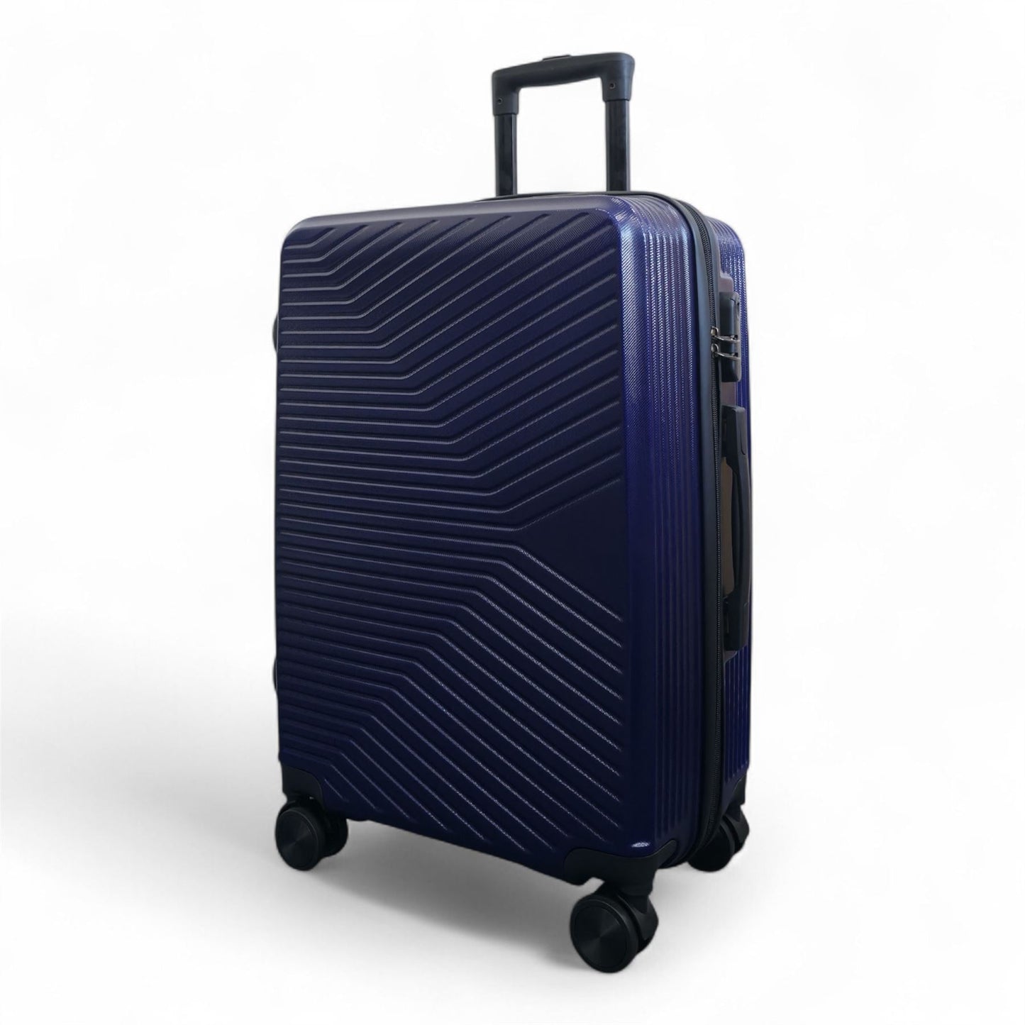 Junee Medium Hard Shell Suitcase in Navy Blue