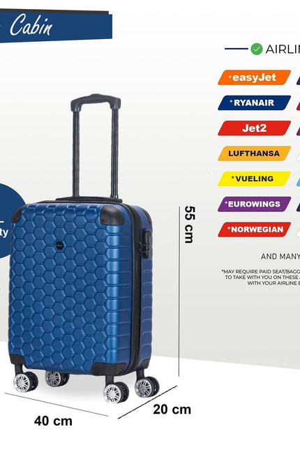 Noda Cabin Hard Shell Suitcase in Blue