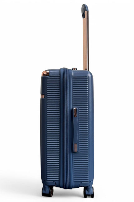 Cowra Medium Hard Shell Suitcase in Navy Blue