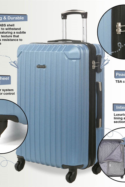 Corowa Medium Hard Shell Suitcase in Blue
