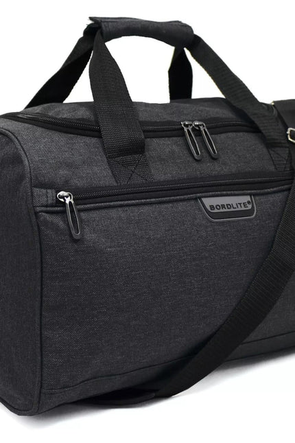 Holdall Carry On 40x 20 x25cm Under-seat Travel Cabin Bag for Ryanair, Easy Jet Black