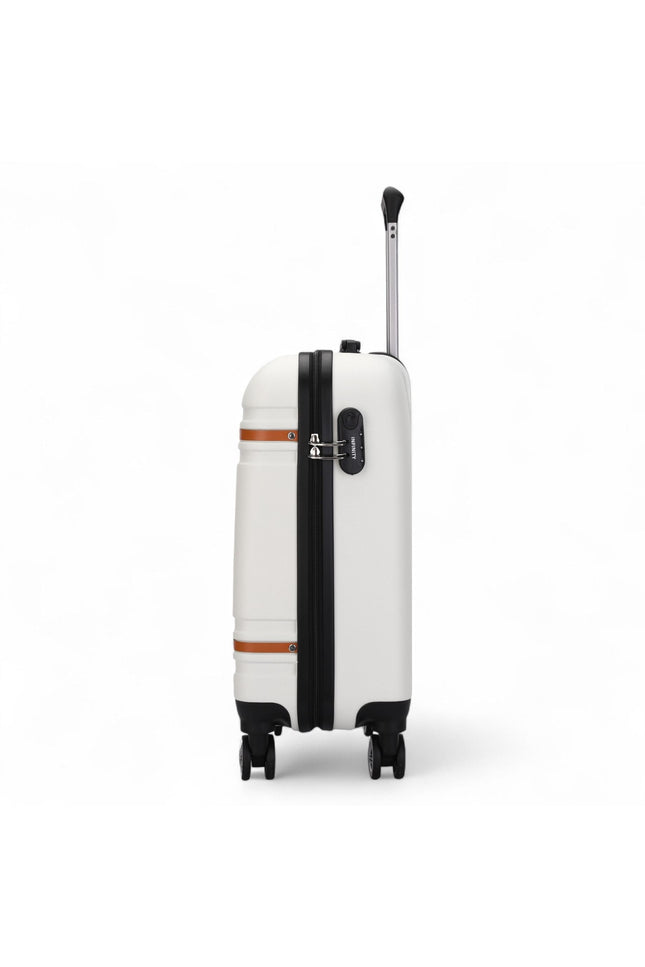 Calgary Cabin Hard Shell Suitcase in Cream White