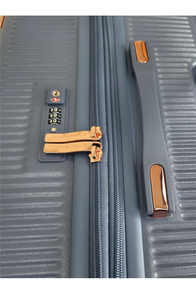 Cowra Medium Hard Shell Suitcase in Navy Blue