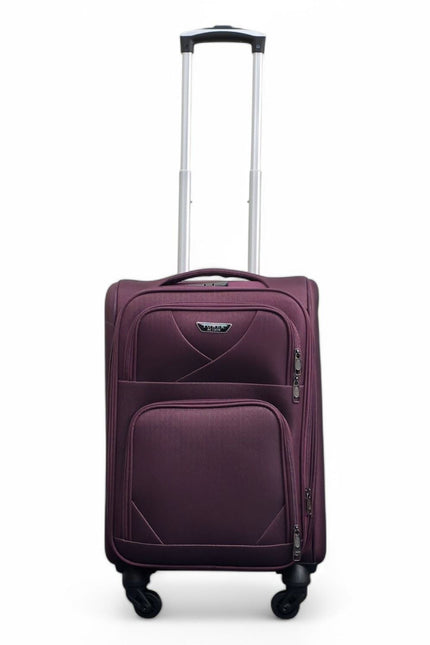 Nagoya Cabin Soft Shell Suitcase in Purple