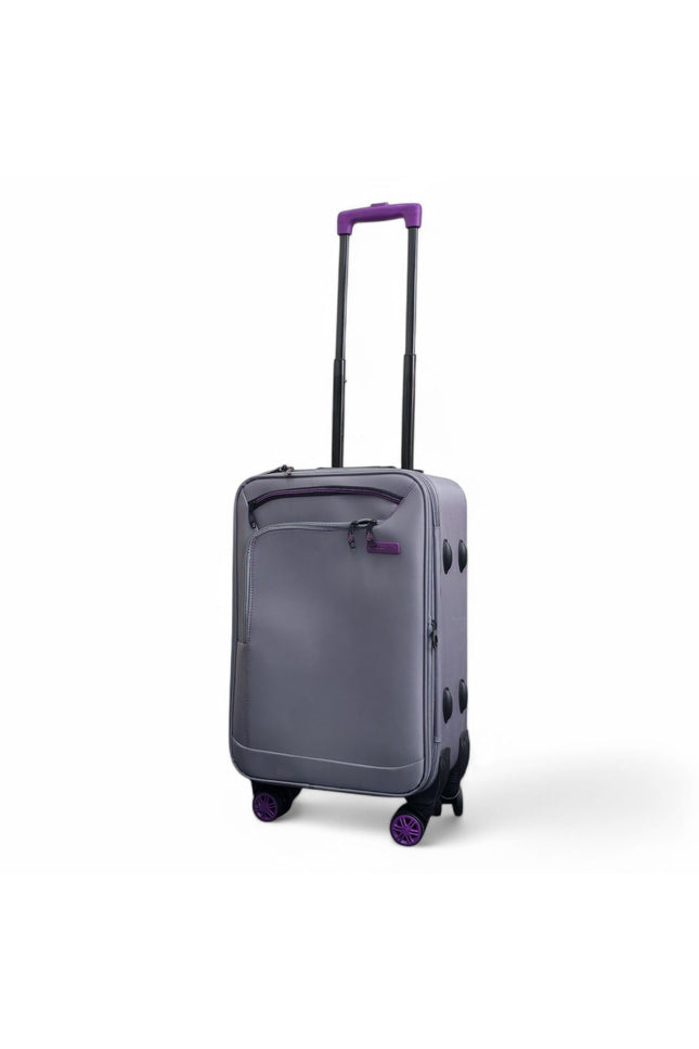 Handa Cabin Soft Shell Suitcase in Grey
