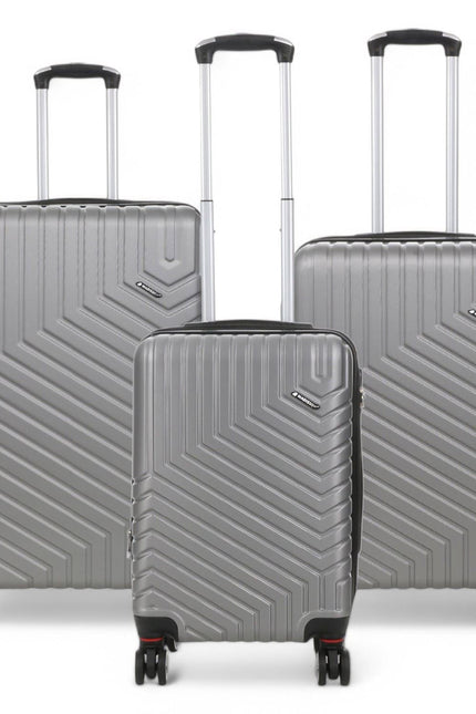 Bega Set of 3 Hard Shell Suitcase in Silver