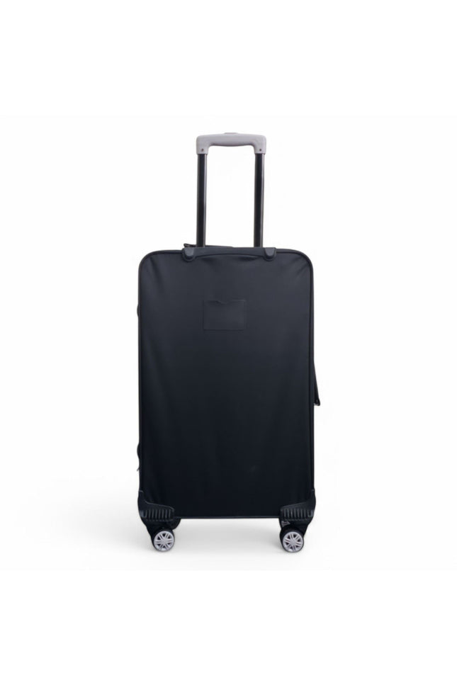 Handa Medium Soft Shell Suitcase in Black