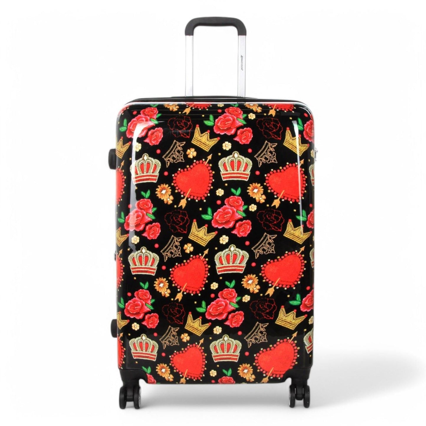 Ballina Large Hard Shell Suitcase in Black Queen Rosses