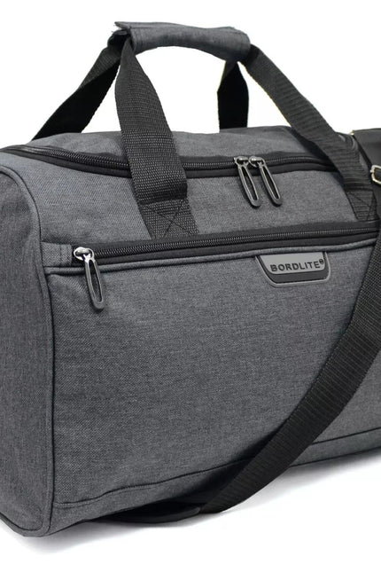 Holdall Carry On 40x 20 x25cm Under-seat Travel Cabin Bag for Ryanair, Easy Jet Grey