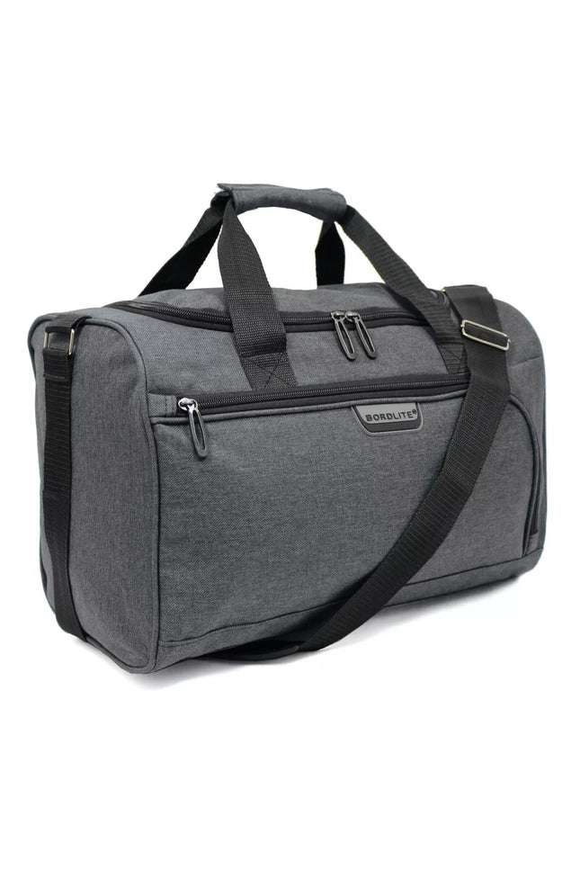 Holdall Carry On 40x 20 x25cm Under-seat Travel Cabin Bag for Ryanair, Easy Jet Grey