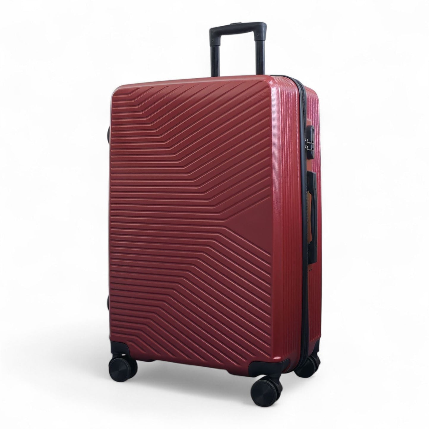 Junee Large Hard Shell Suitcase in Red