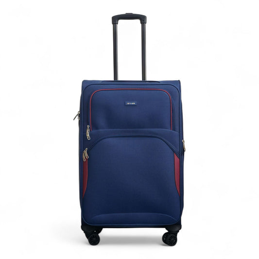 Gosford Medium Soft Shell Suitcase in Navy Blue