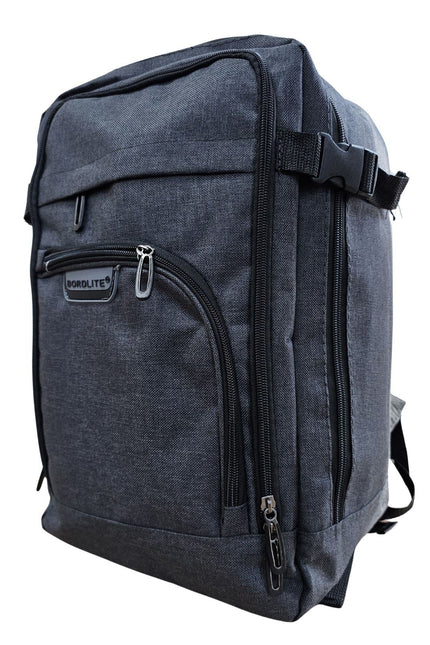 Backpack Rucksack 40x20 x25 cm Underseat Travel Cabin Bag for Easy Jet, Ryanair Black