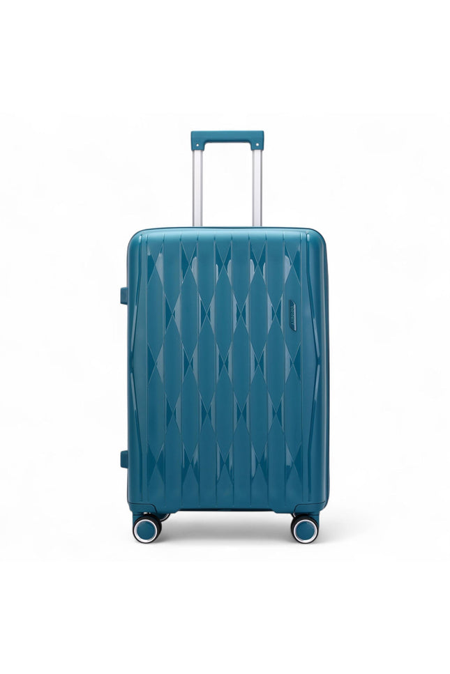 Burnaby Large Hard Shell Suitcase in Teal Blue
