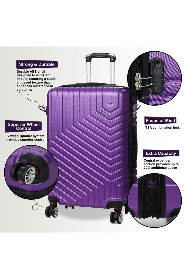 Bega Large Hard Shell Suitcase in Purple