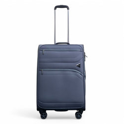 Corby Medium Soft Shell Suitcase in Grey