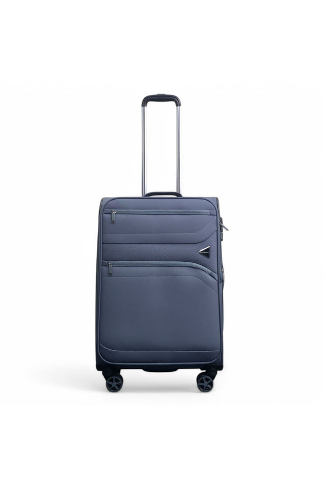 Corby Medium Soft Shell Suitcase in Grey