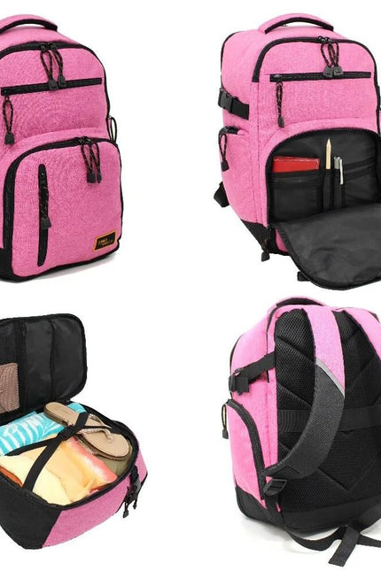 Backpack Rucksack 40x20 x25 cm Underseat Travel Cabin Bag for Ryanair, Easy Jet Pink