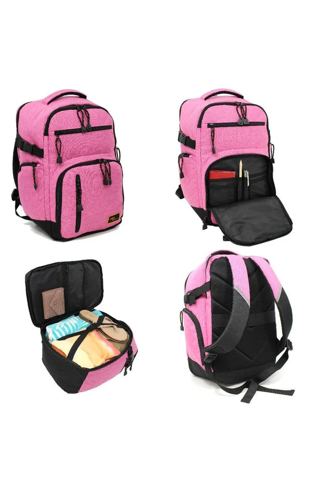 Backpack Rucksack 40x20 x25 cm Underseat Travel Cabin Bag for Ryanair, Easy Jet Pink