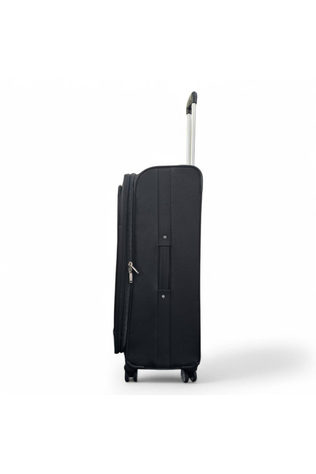 Forbes Large Soft Shell Suitcase in Black