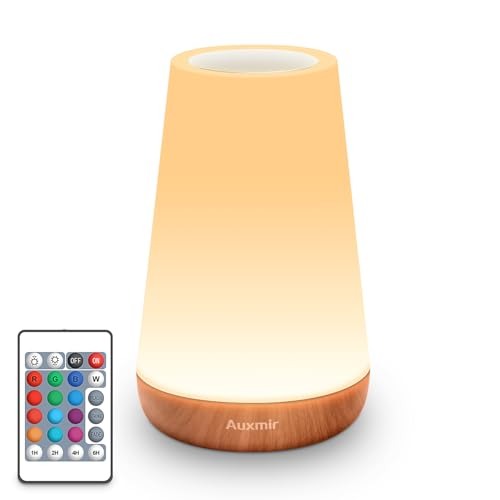 13 Color Changing Night Light RGB Remote Control Touch Dimmable Lamp Portable Table Bedside Lamps USB Rechargeable Night Lamp