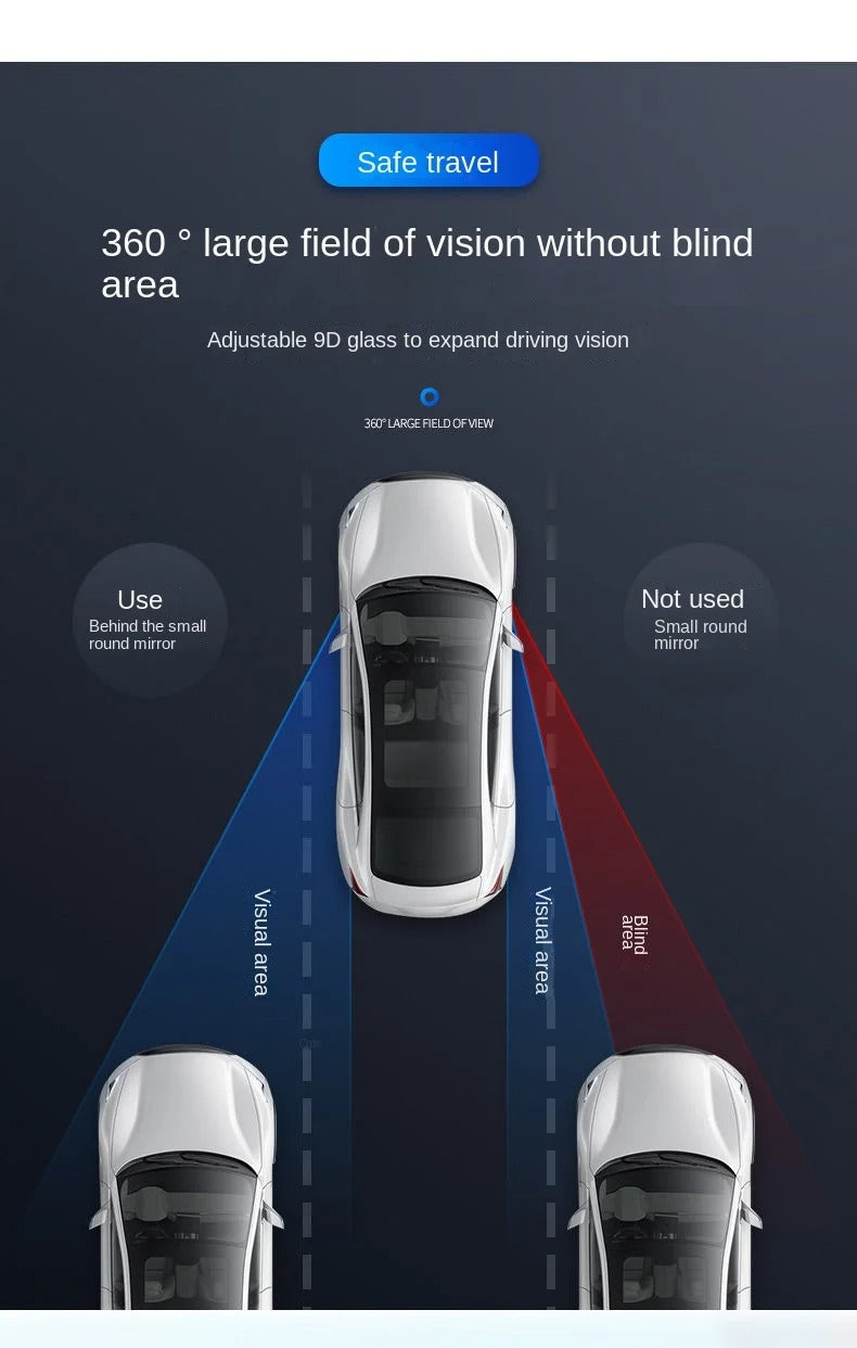 Car Blind Spot Mirror 360 Degree Adjustable Wide Angle
