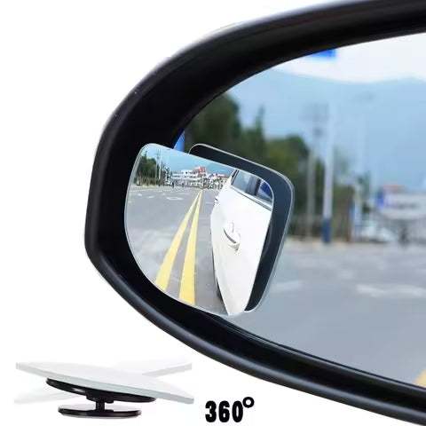 Car Blind Spot Mirror 360 Degree Adjustable Wide Angle